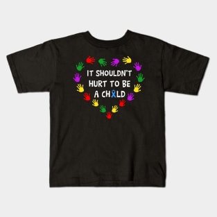 Child Abuse Prevention Stop Child Abuse Kids T-Shirt